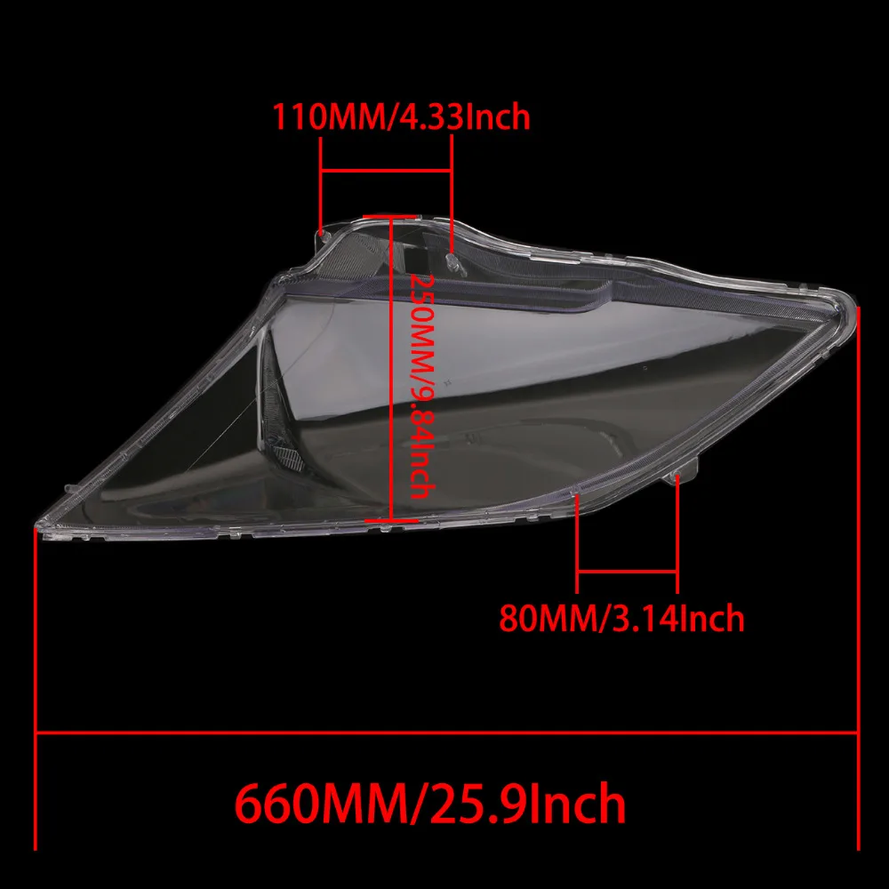 Правая сторона прозрачный корпус крышка объектива фары лампы в сборе для Honda CR V EX