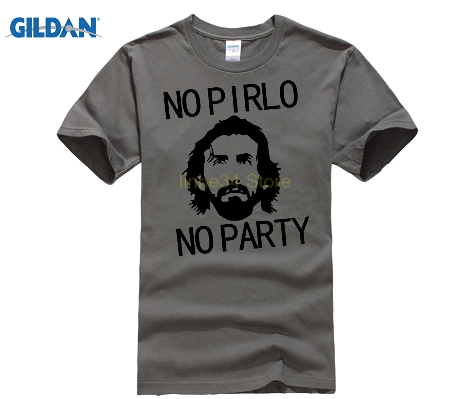 Брендовая мужская летняя футболка NO PIRLO вечерние Party Andrea с надписью смешные