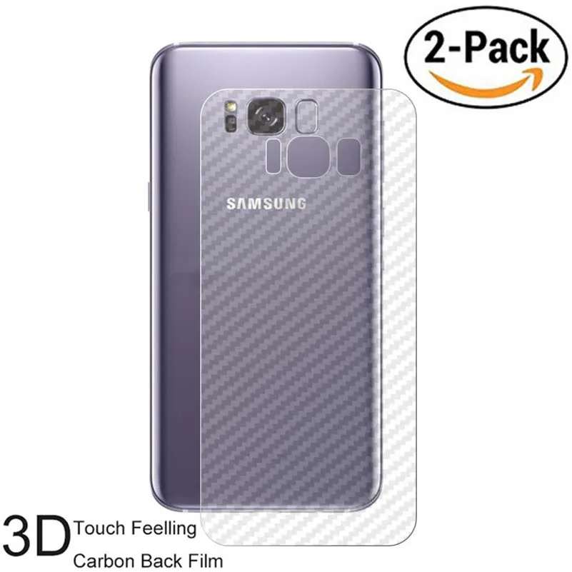2 упаковки 3D защитная задняя пленка из углеродного волокна для Samsung Galaxy S9 + Plus