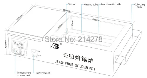 Бессвинцовый паяльник/бессвинцовый квадратный сварочный аппарат A 418|machine