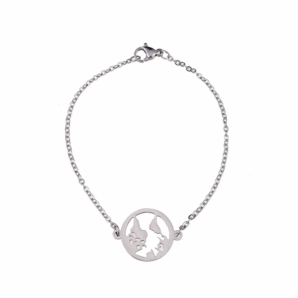 2019 новая карта мира браслеты и ювелирные изделия Мир женщины браслет Шарм