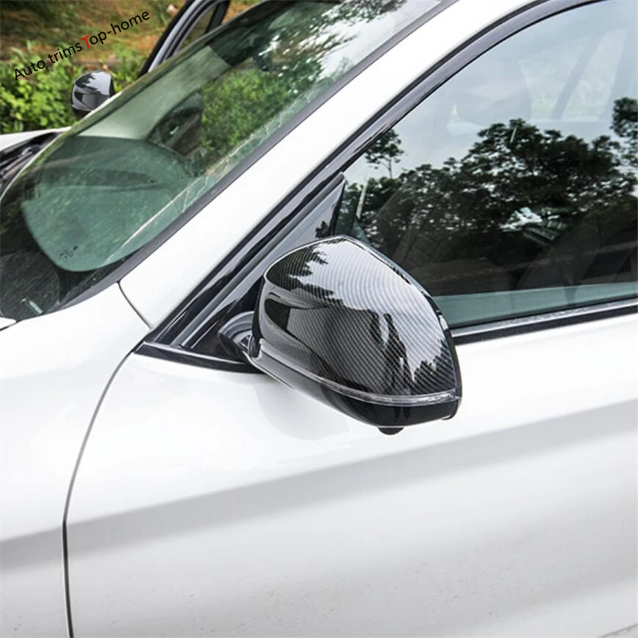 

Accessory Door Rearview Mirror Decoration Cover Trim Fit For BMW X3 G01 2018 2019 2020 2021 Chrome / Carbon Fiber Look
