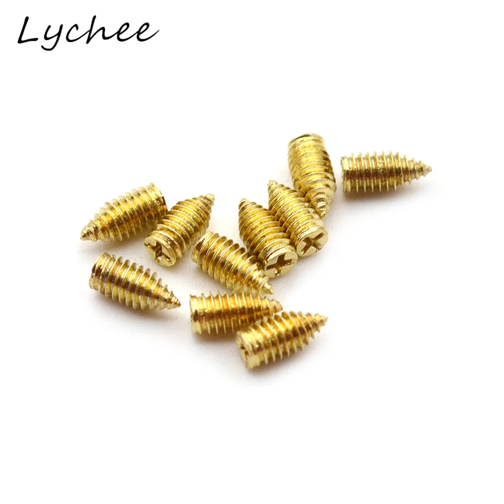 Lychee 10 шт. золотистого цвета металлические наконечники для шитья Женская сумочка