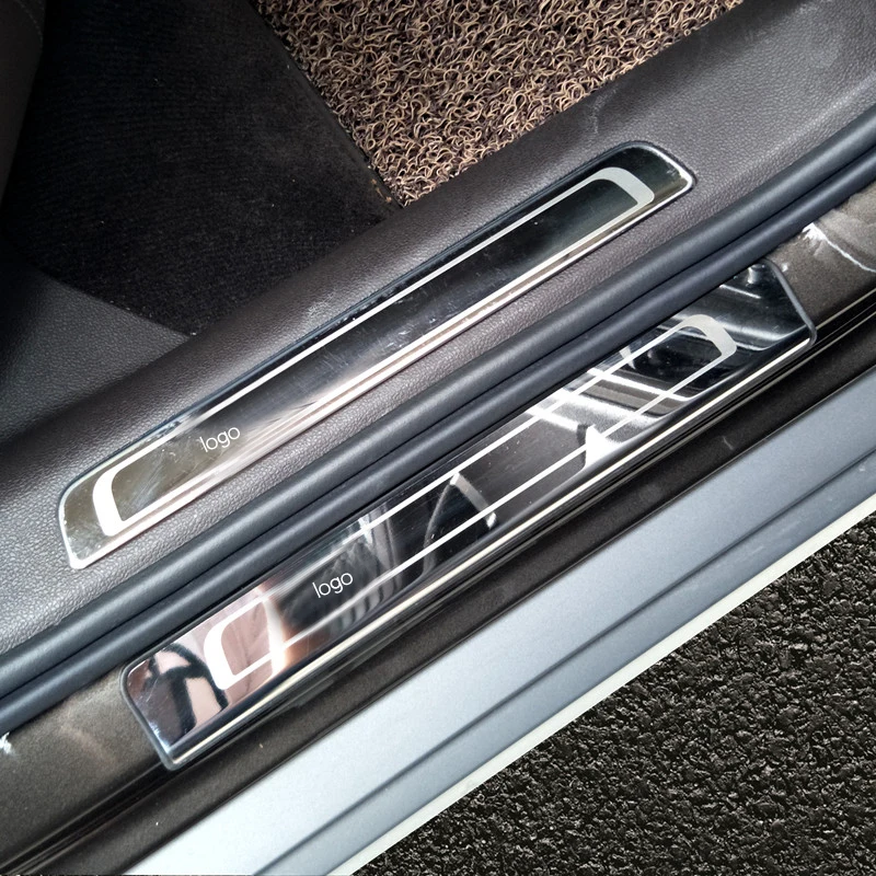 Для Volkswagen Passat B8 Variant автомобильные наклейки Модифицированная нержавеющая сталь дверной порог корпус яркая полоса декоративная полоса дверной порог