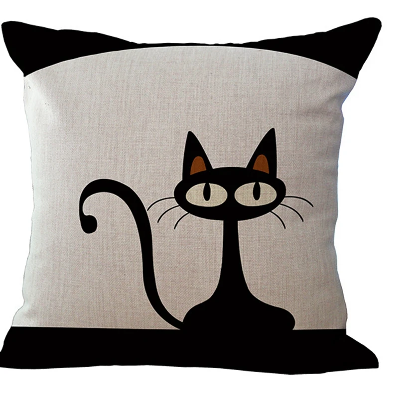 1 шт. черно-белого цвета рисунок кота из мультфильма для маленьких девочек