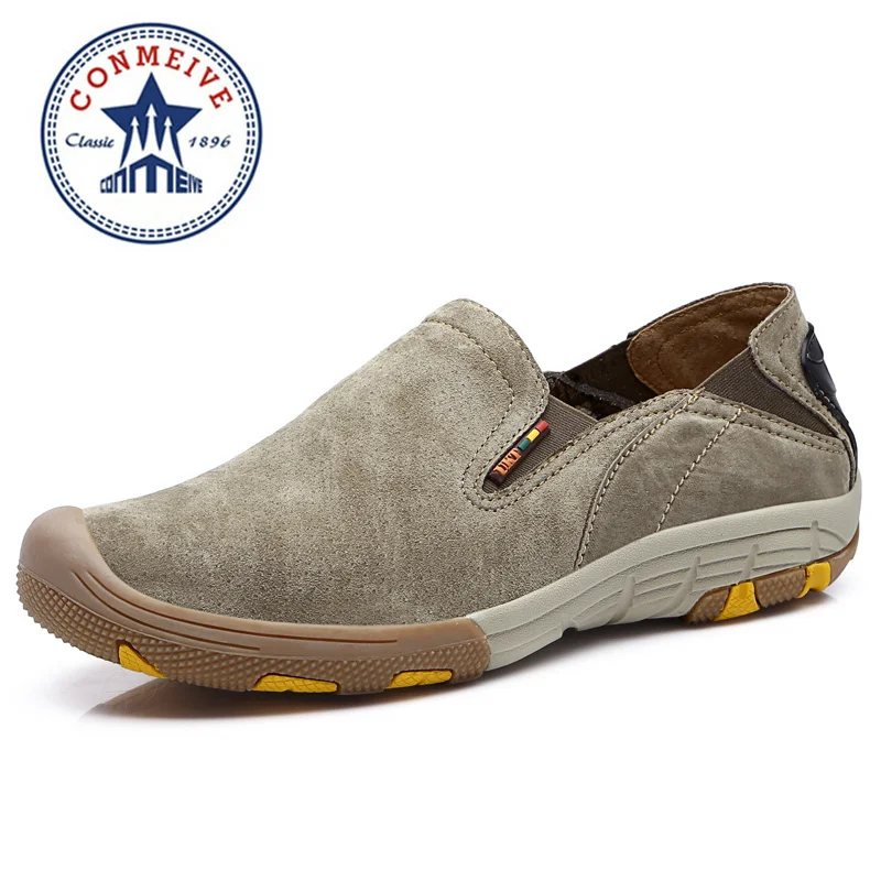 Мужские кроссовки из натуральной кожи для походов охоты зимы 2018|outdoor trekking|shoes men for