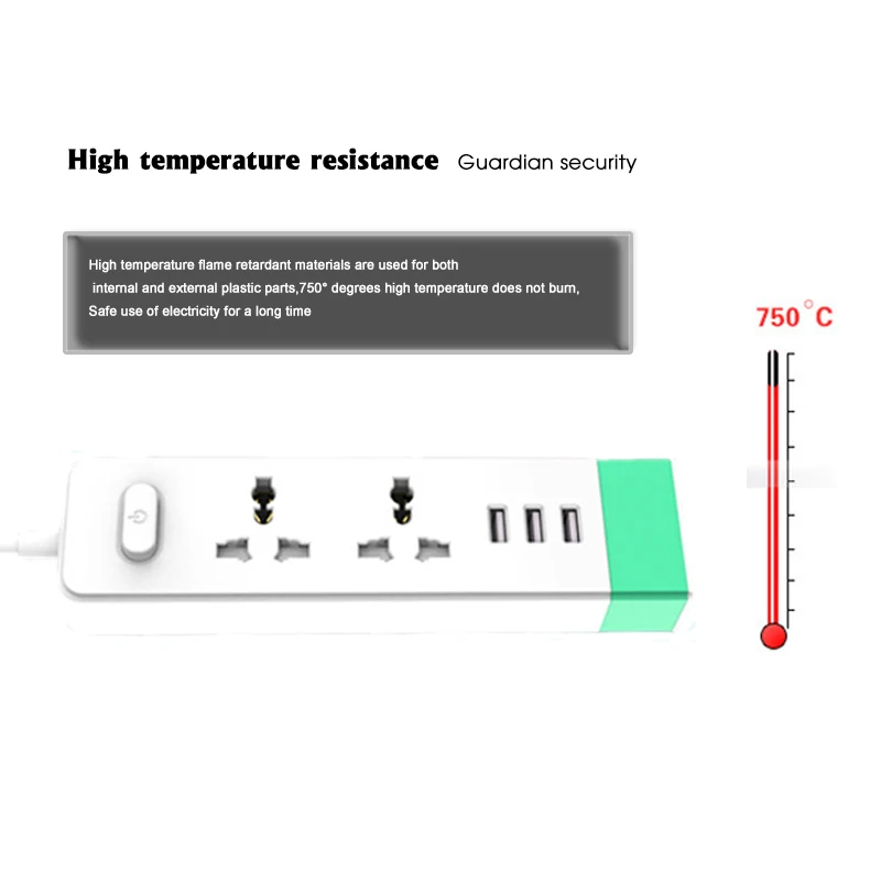 Умная розетка LEORY Power Strip штепсельная вилка Европейского/британского стандарта 1 8