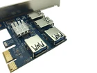 Райзер-карта PCI Express PCI-E от 1x до 16x1 до 4 PCIE USB 3,0, слот-концентратор, адаптер для майнинга биткоинов, устройство для майнинга BTC
