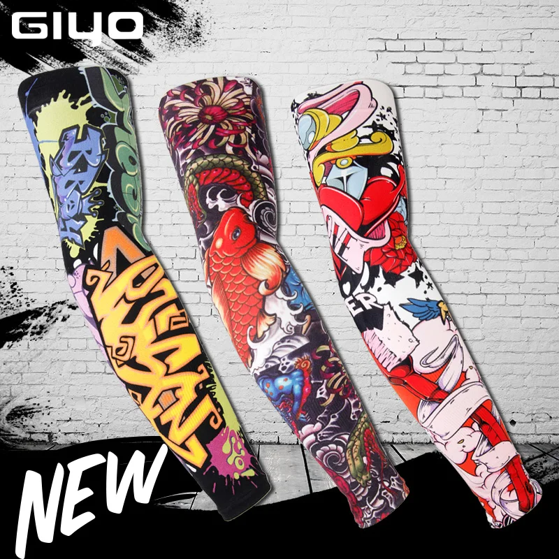

Giyo Breathable Quick-dry Cycling Arm Warmers Bicycle sleeve Covers UV Protection Climbing Outdoor Sports Armwarmers Sleeves