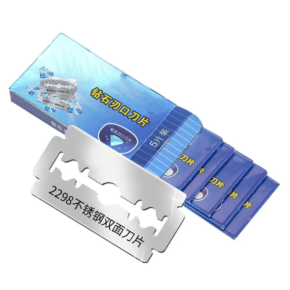 5 шт./компл. лезвия для бритья лица ручные классические с двойными краями