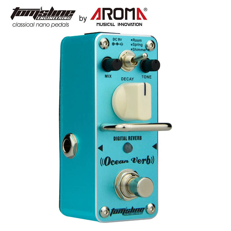 Aroma AOV-3 Ocean Verb Guitarra Digital Mini Effect Pedal Single with True Bypass | Спорт и развлечения