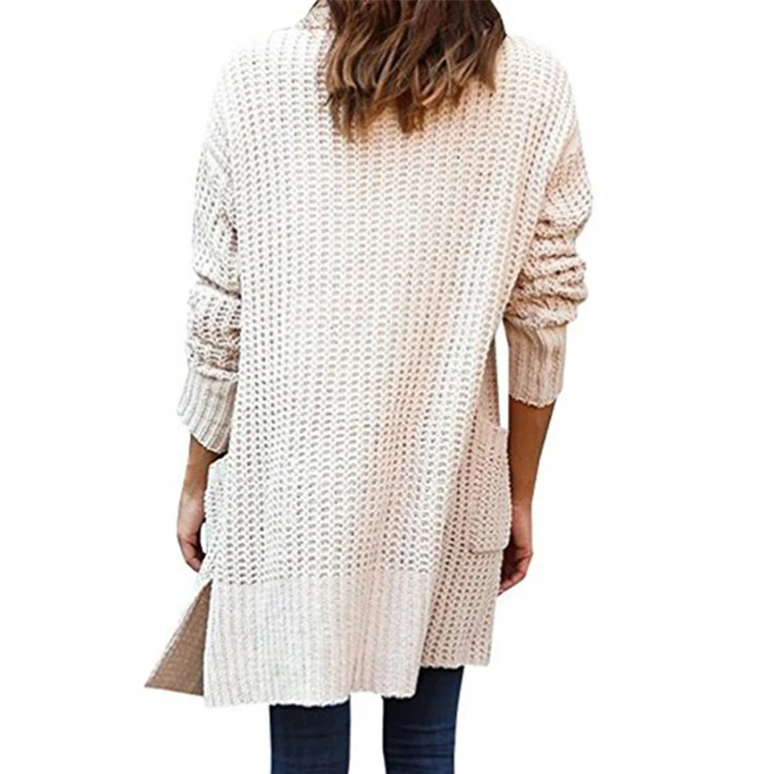 Горячая Распродажа зимние кардиганы женские свитера Pull Femme Hiver длинный рукав