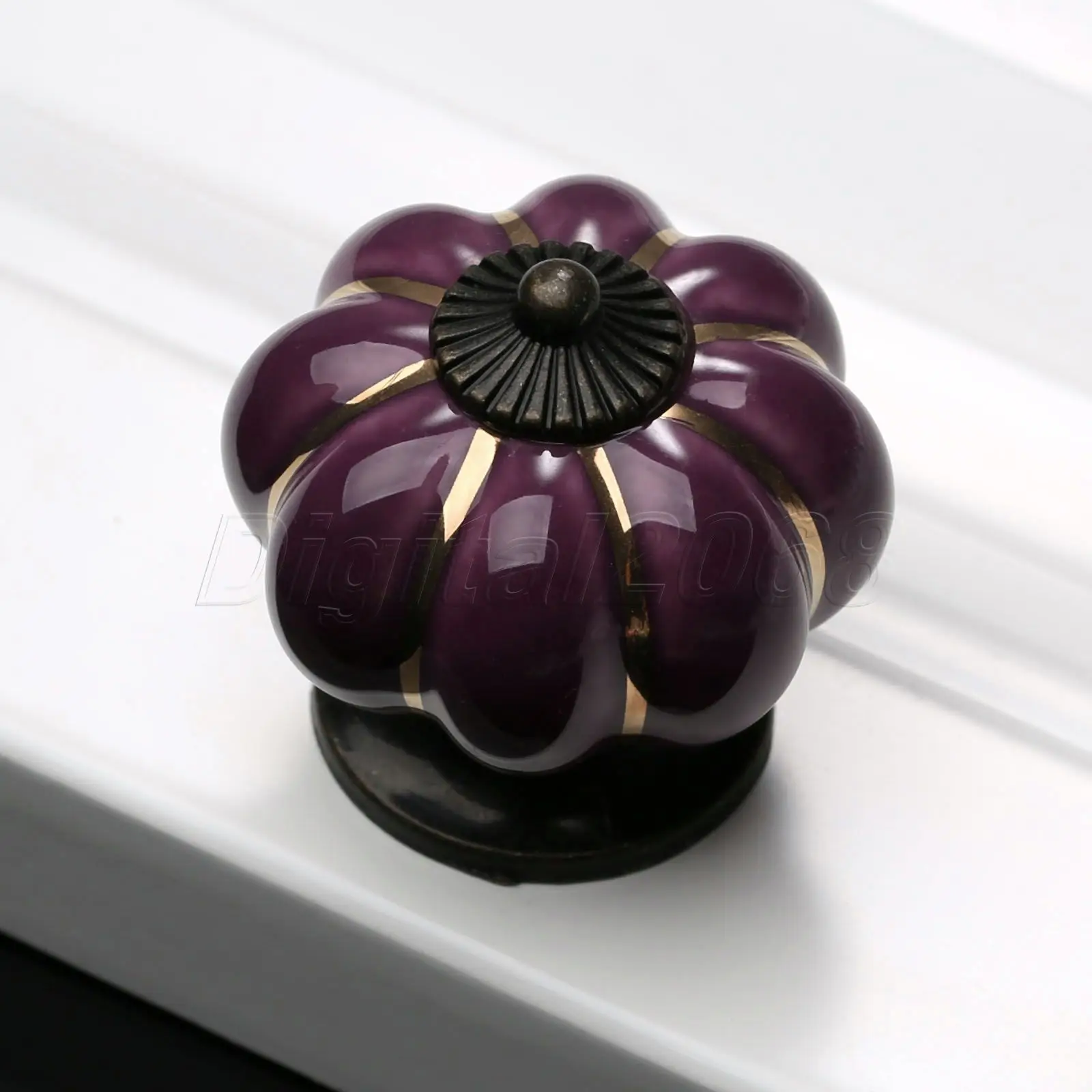 5 шт. керамические разноцветные ручки для шкафа в виде тыквы|pull knob|handle knobknob cabinet |