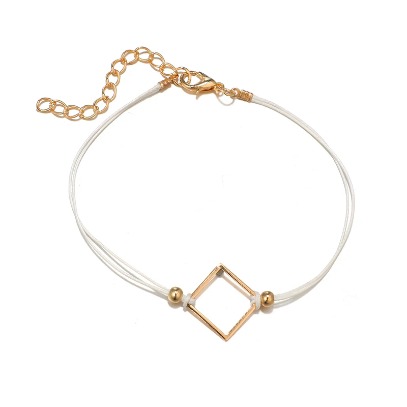Docona Boho стрела золотого цвета сердце розовый камень браслеты с подвесками набор для женщин Девушка Beadeds Многослойные ювелирные изделия с бриллиантами 6792