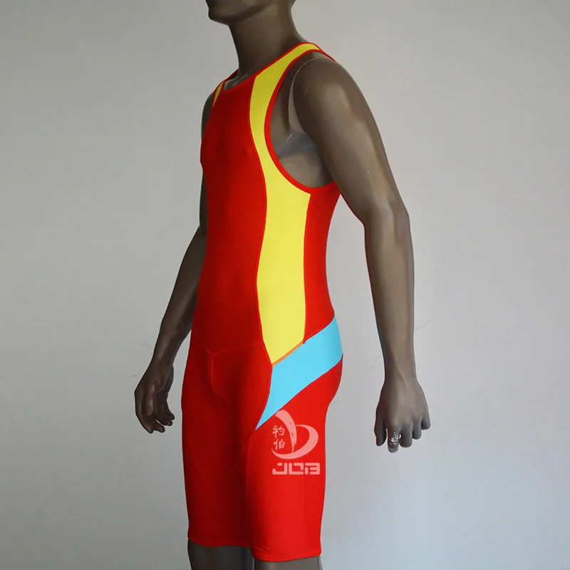 Job мужчины Триатлон Pro Велоспорт Джерси без рукавов Skinsuit цельный гоночный