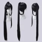 Игра Touken Ranbu Online Izuminokamikanesada 120 см черный парик косплей волос парик Аниме игра ролевые игры парик база + конский хвост