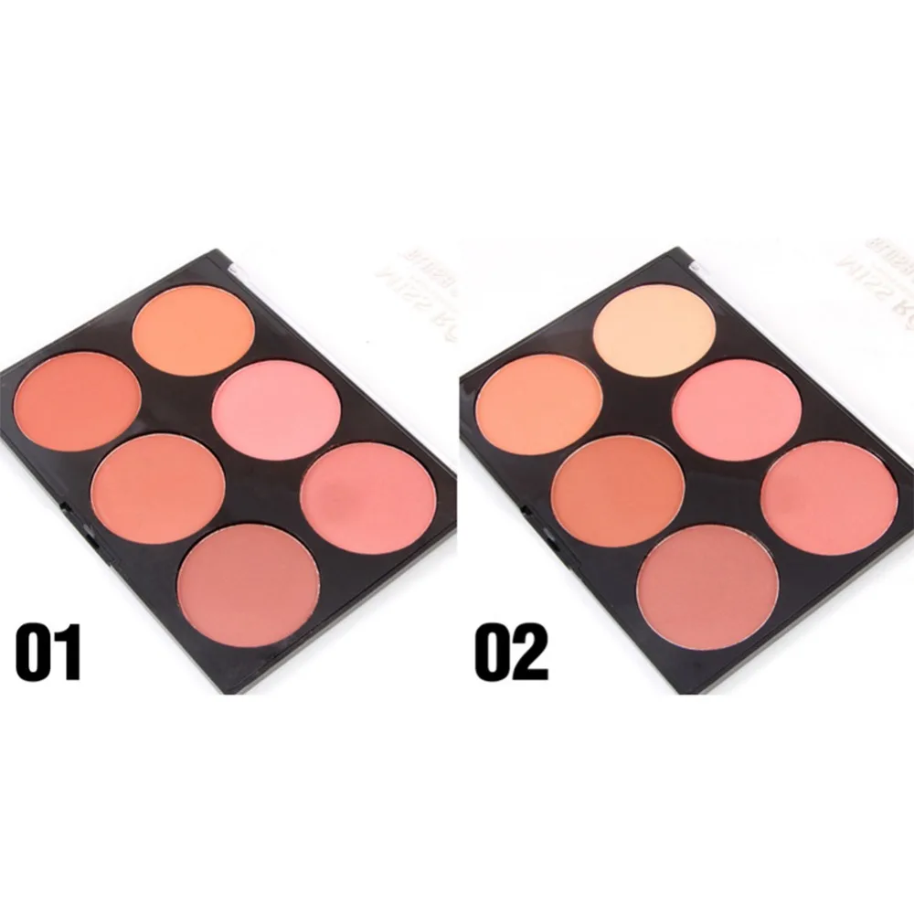 6 палитра теней для макияжа Румяна лица румяна пудры #248353|face blusher|blusher powder paletteblusher |