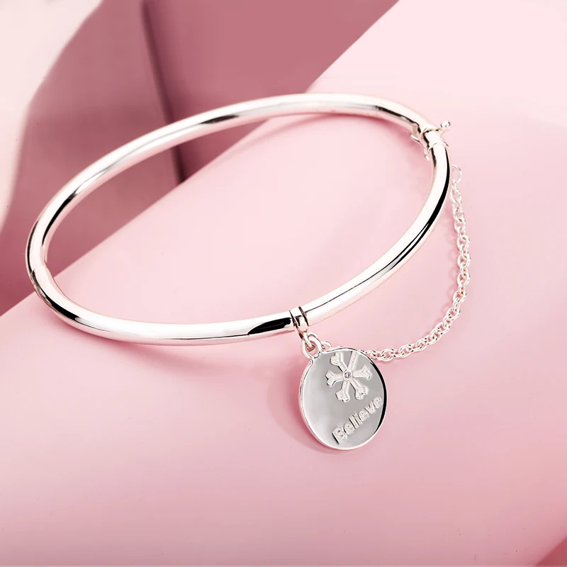 Настоящее стерлингового серебра 925 считаю тег Браслеты и Fine Jewelry 2018 новый