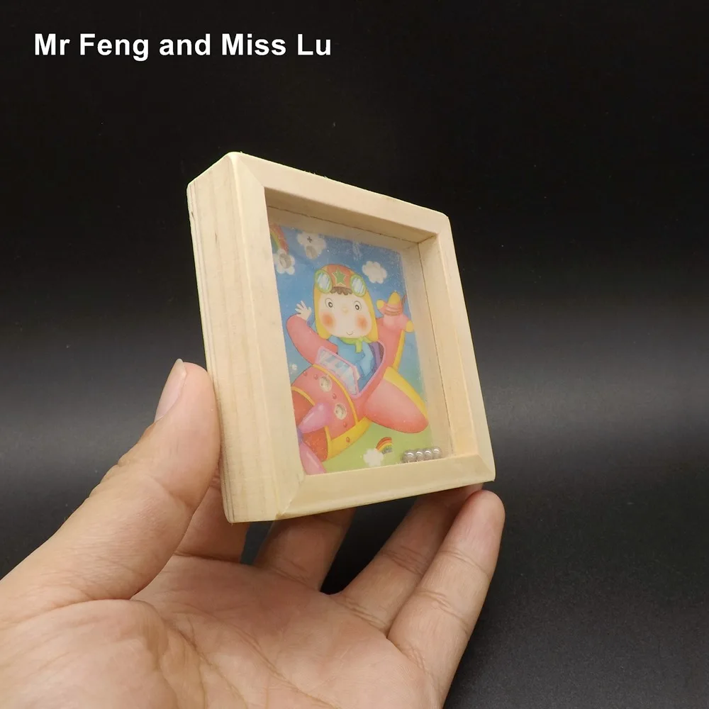 Забавная развивающая игрушка с изображением космонавта деревянная лабиринт