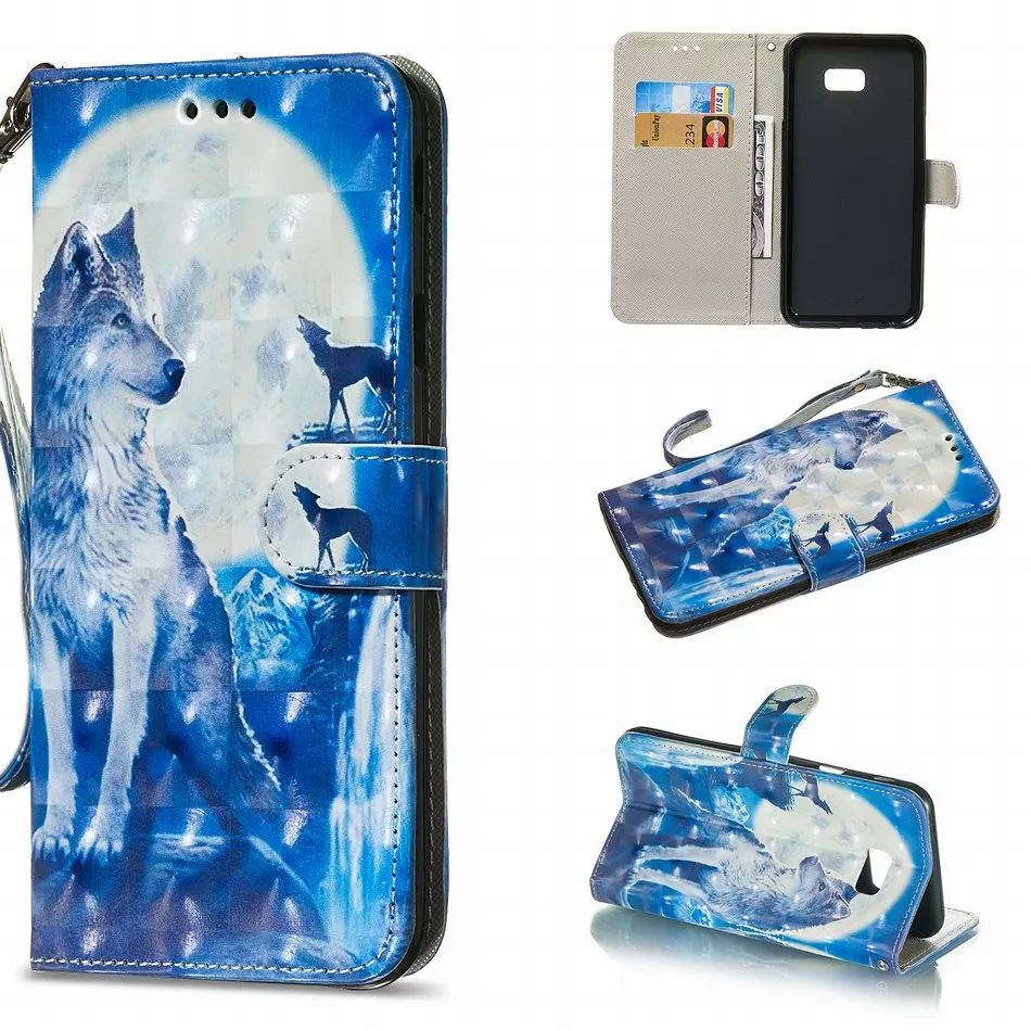 Кожаные чехлы книжки с павлином для Samsung Galaxy S10E S10 Plus S9 S8 S7 Edge Note 9 8 красочные