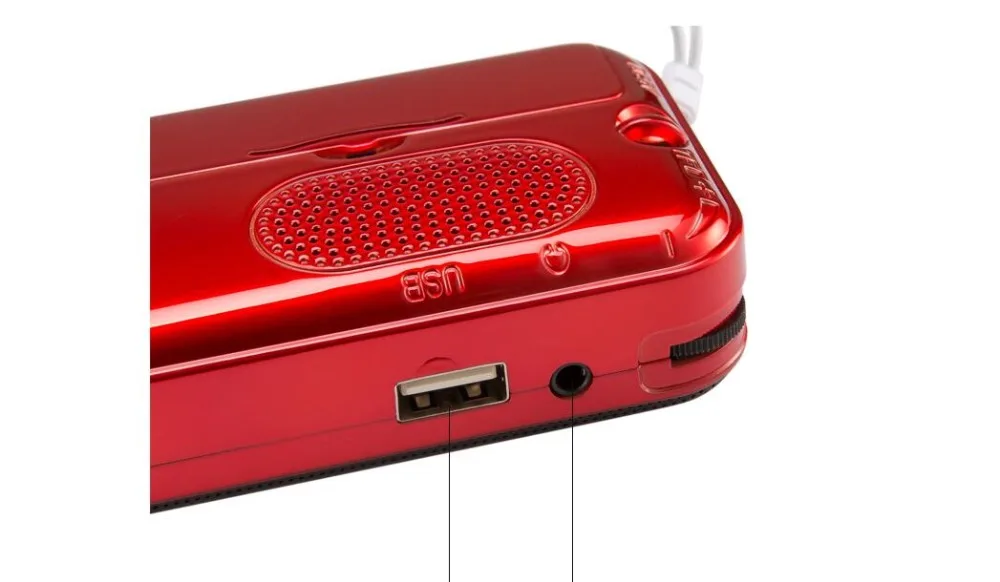 Карманное радио FM портативный Перезаряжаемый радиоприемник динамик с