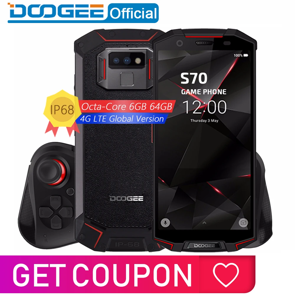 DOOGEE S70 смартфон с 5 99 дюймовым дисплеем восьмиядерным процессором Helio P23 ОЗУ 6 ГБ - Фото №1