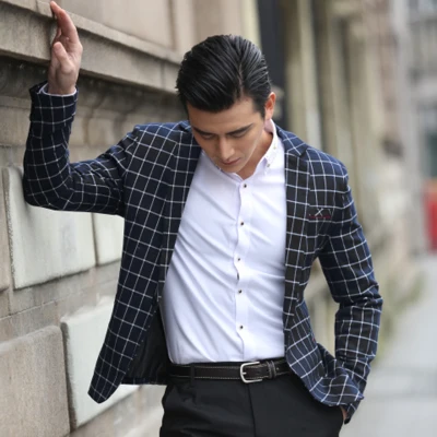 Весна 2016 Молодежный маленький мужской Корейский приталенный модный