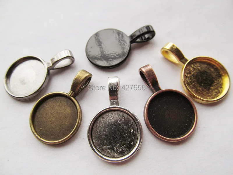 Подвеска подвеска поднос 50 шт. с круглым основанием для оправы фурнитура