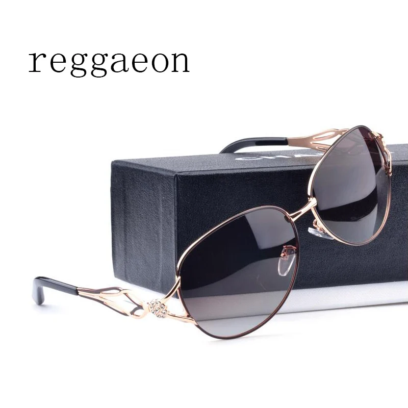 Женские винтажные солнцезащитные очки reggaeon цветные стильные поляризационные в