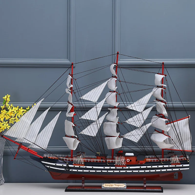 LUCKK 100 см AMERIGO VESPUCCI деревянная модель кораблей, украшение для дома и интерьера, дерево для сборки, классические игрушки, строительный подарок