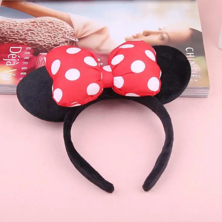 Disney с рисунком в виде Головы Микки Мауса уши Минни Маус повязка на голову