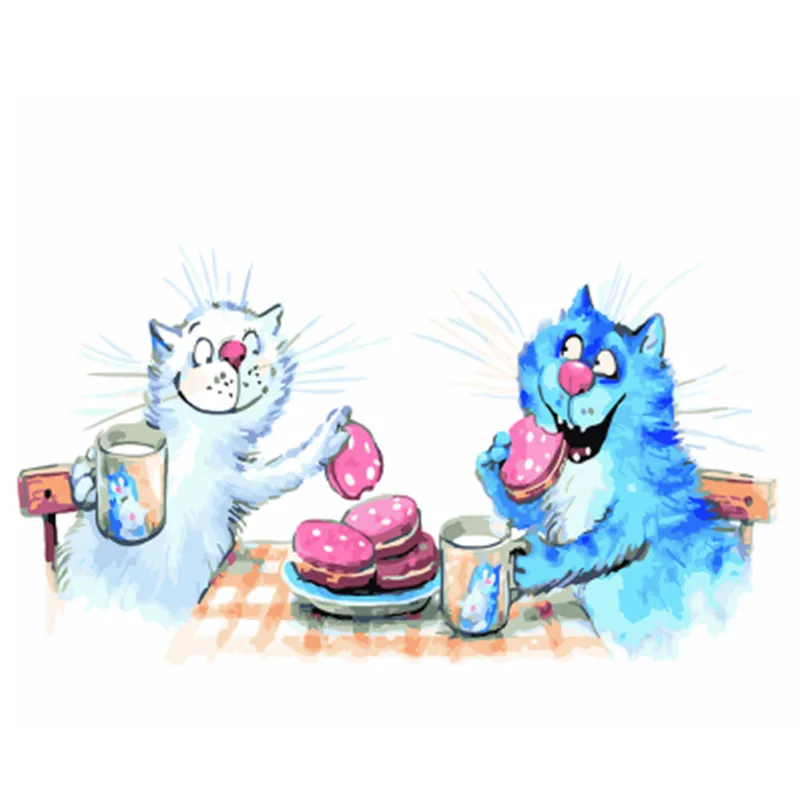 GX22587 DRAWJOY обрамленная картина тигр DIY картина по номерам Красочная картина домашний декор для гостиной уникальные подарки GX24661 - Цвет: GX22587