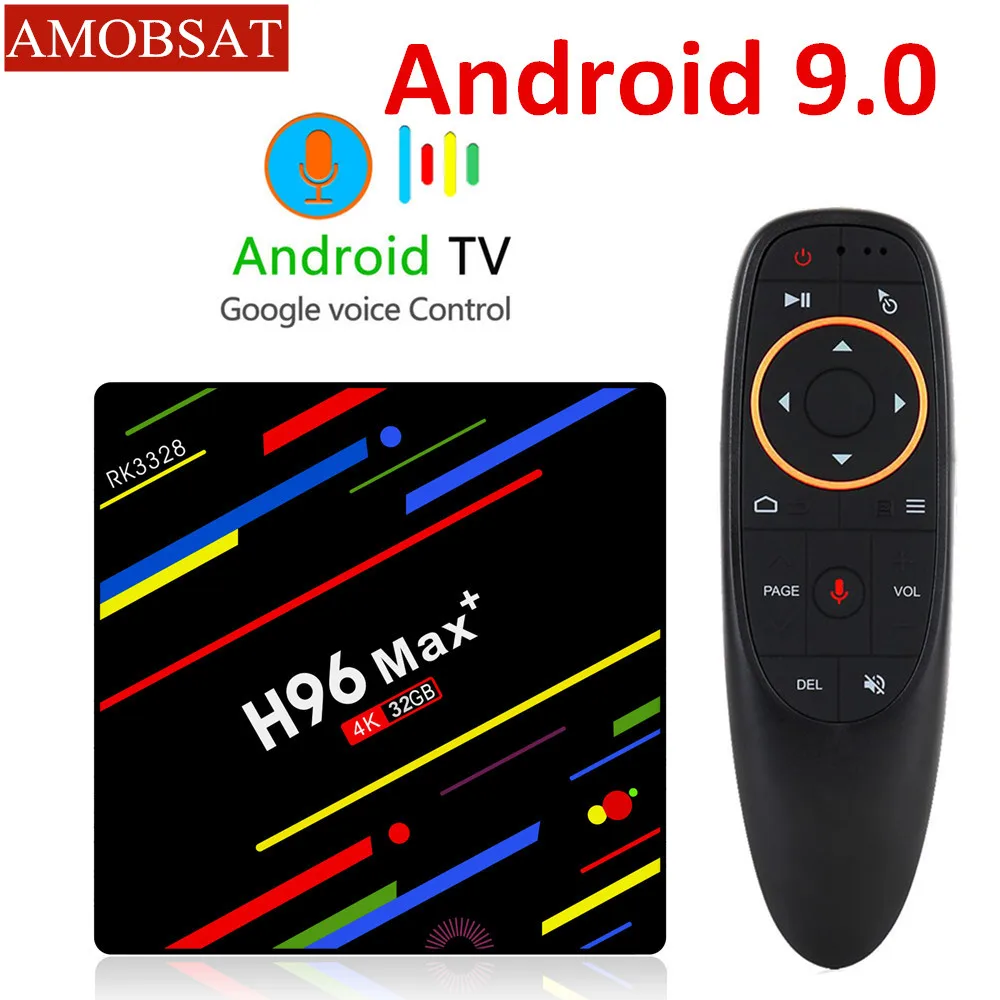 ТВ приставка H96 MAX Plus Android 9 0 4 Гб ОЗУ 32 64 ПЗУ телеприставка RK3328 5G Wifi 4K H.265 smart Media Player pro