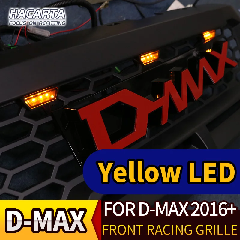 Матовая Черная решетка радиатора для ISUZU DMAX D MAX 2016 2018 ABS автомобильные аксессуары