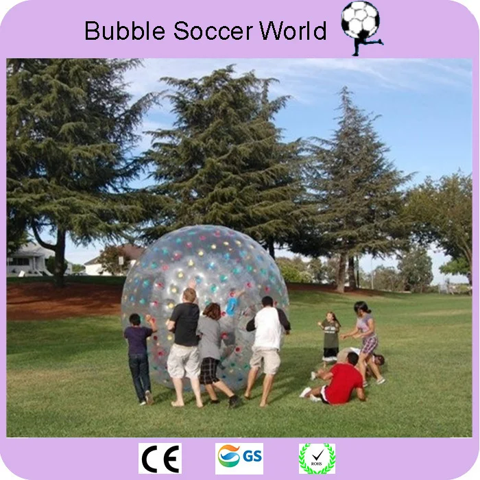 Rolling Ball 2.5M 0.8mm Inflatable Grass Human Hamster Body Zorb for outdoor exercise Free Shipping | Игрушки и хобби