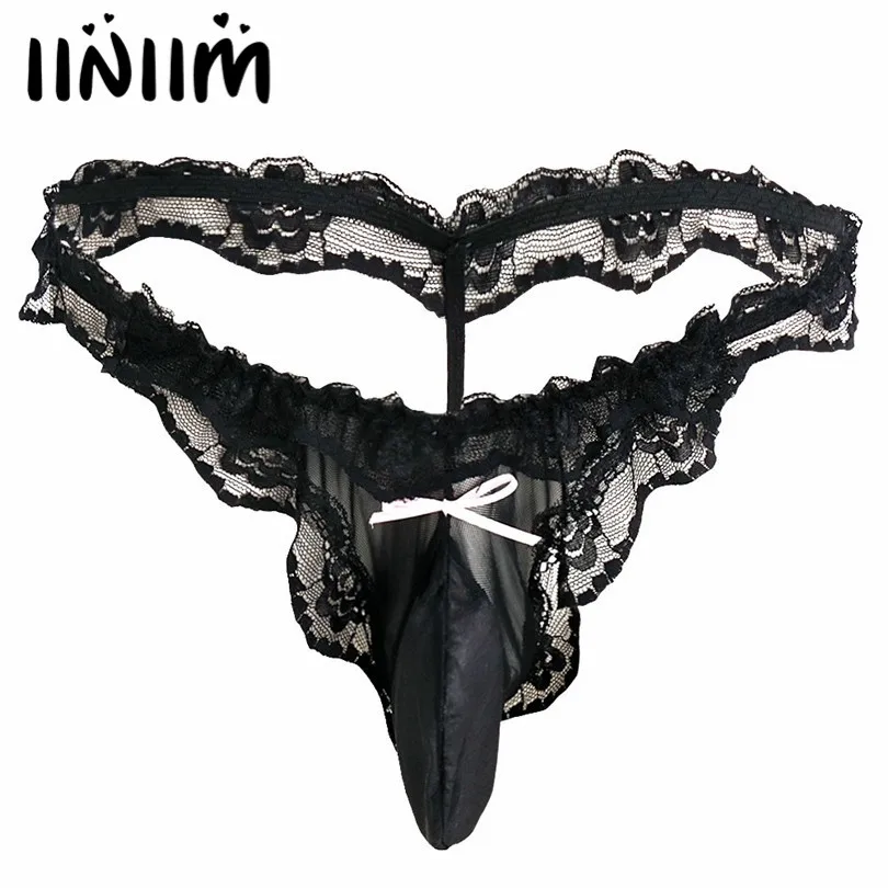 Iiniim мужские леопардовые стринги с мешочком, трусы для геев, нижнее белье, трусы с низкой талией, трусы, спереди с выпуклой мешочком, нижнее белье, кружевные трусы