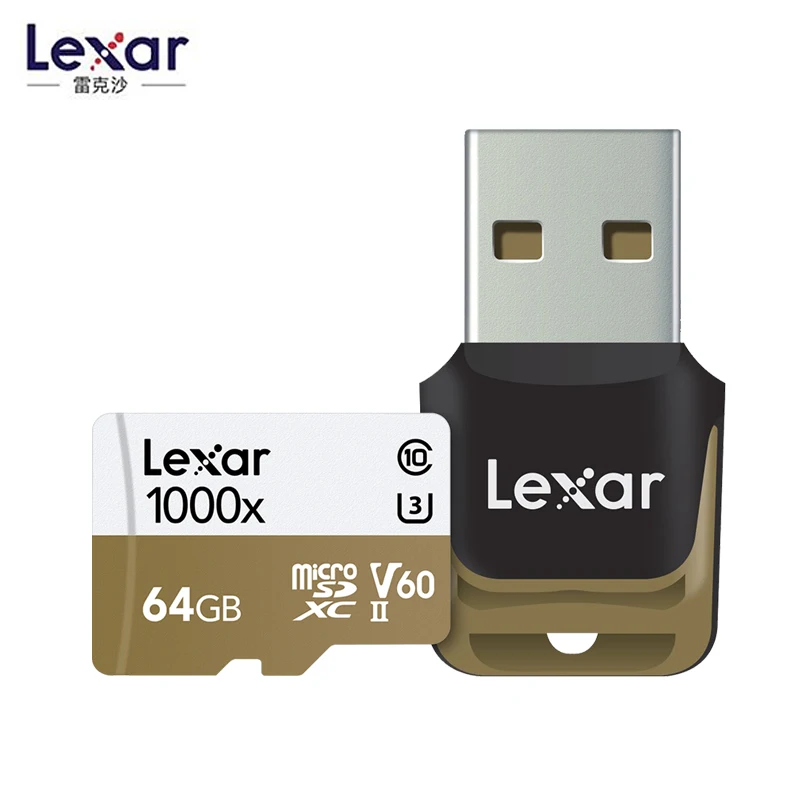 Lexar Профессиональный 1000x SDHC Class10 TF 64 ГБ 128 г Micro Sd/TF карты 32 GB USB 3 0 считыватель UHS II