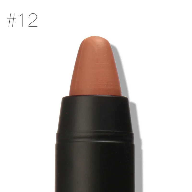 12 Brand FOCALLURE Matte Lipstick Pen Waterproof Long Lasting 12-color Lip Makeup Moisturizing Lasting Non-marking Matt Lipstick - Цвет: 12