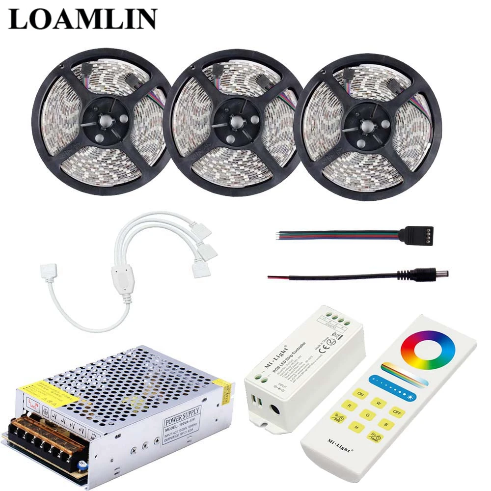 Гибкая светодиодная ленсветильник RGB 2835/3528SMD с контроллером управления