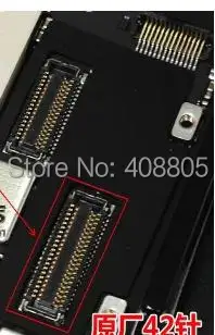 20 шт./лот Оригинальный Новый ЖК-дисплей FPC Разъем для iPad 5 air 2*21pin 42pin на материнской