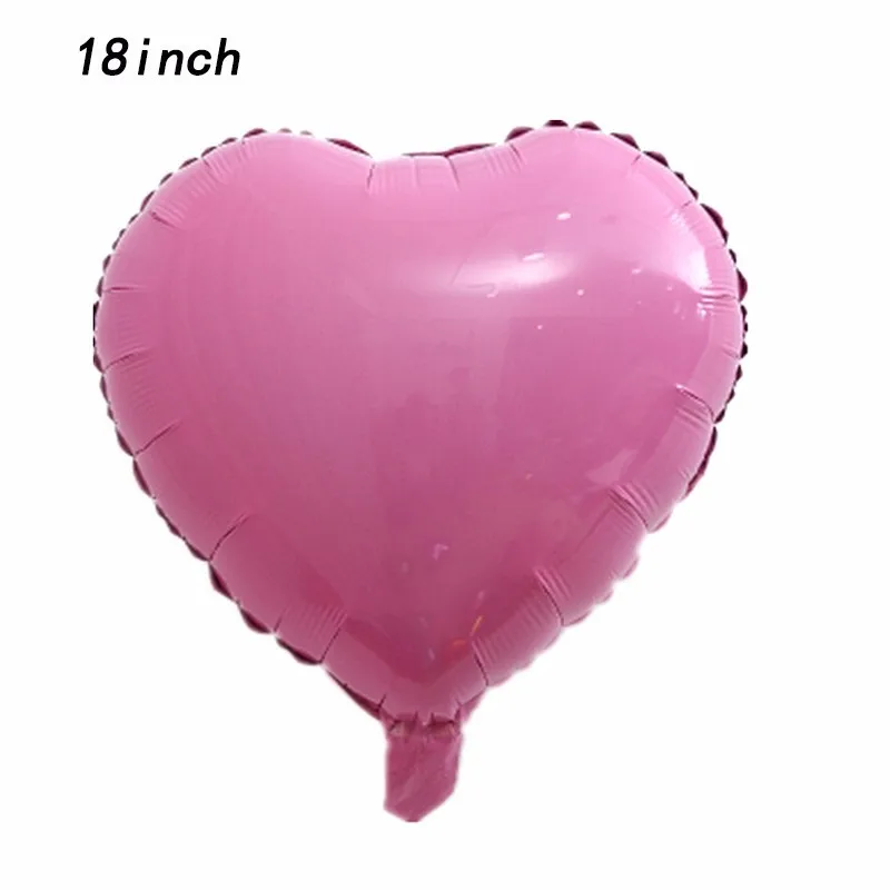 1p 18inch pink 1 шт. большая любовь и сердца 18 inch Фольга шарики для свадебного украшения шарики для День Рождения вечерние украшения для взрослых ко Дню Святого Валентина Декор - Цвет: 1p 18inch pink