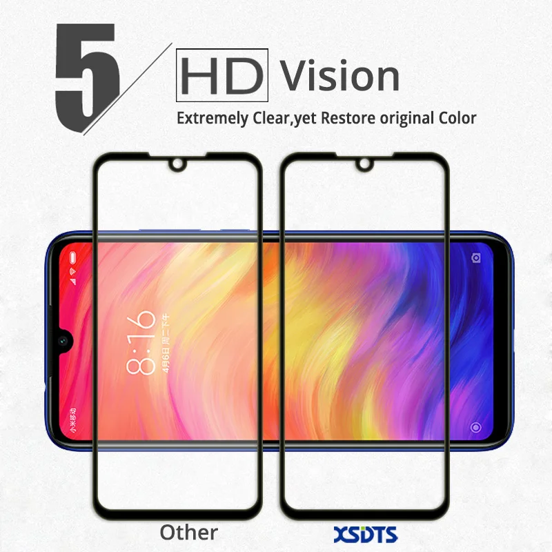 XSDTS закаленное стекло для Xiao mi Red mi Note 7 5 Pro 6 mi 9T 9 SE 8 K20 A1 A2 Lite 4X 5X 6X Pocophone F1 Защитное стекло для экрана