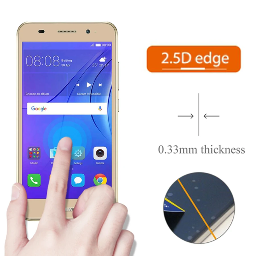 Защитное стекло для Huawei y3 2017 huawei 2018 Y6 ii Y 3 закаленное защиты экрана 6ii пленка 9H |