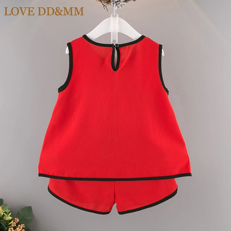 Комплекты одежды для девочек LOVE DD & MM лето 2020 новый удобный красный и белый