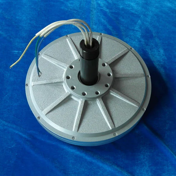 PMG380 220V 2KW 300RPM Coreless Outer rotor wind generator three-phase permanent magnet CE certificated |