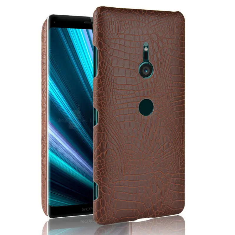 Для Sony Xperia XZ3 чехол Роскошный PU кожаный твердый пластиковый на заднюю панель для