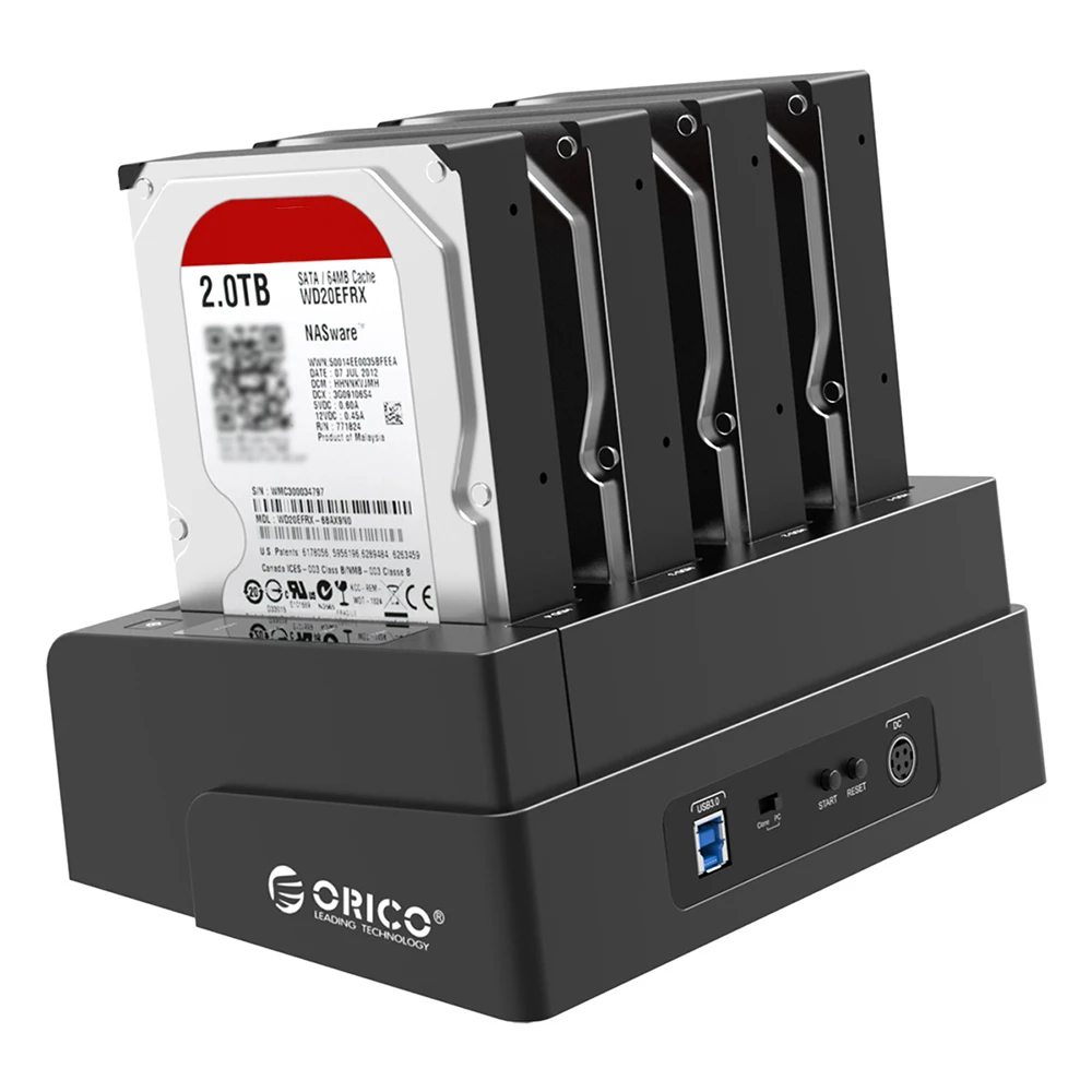 ORICO 6648US3 4-Bay USB 3,0 2,5/3,5 дюймов SATA внешний жесткий диск HDD док-станция Док-станция для Off-line с настраиваемым потоком воздуха, клон kayfun док-станции