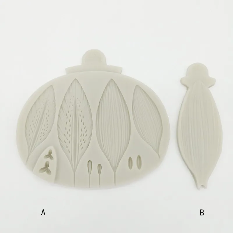 Минсунбак Форма из силикона для лилий DIY и инструмент для фонданта листа для украшения края свадебного и дня рождения торта Сахарного ремесла.