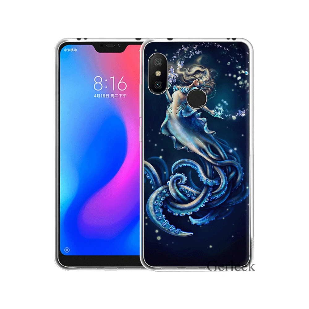 Desxz Fantasy Sea Creature Hard Cover For Redmi Note 7 6 Pro 6A 5A 5 Plus 4X 4A GO S2 Case Bag | Мобильные телефоны и
