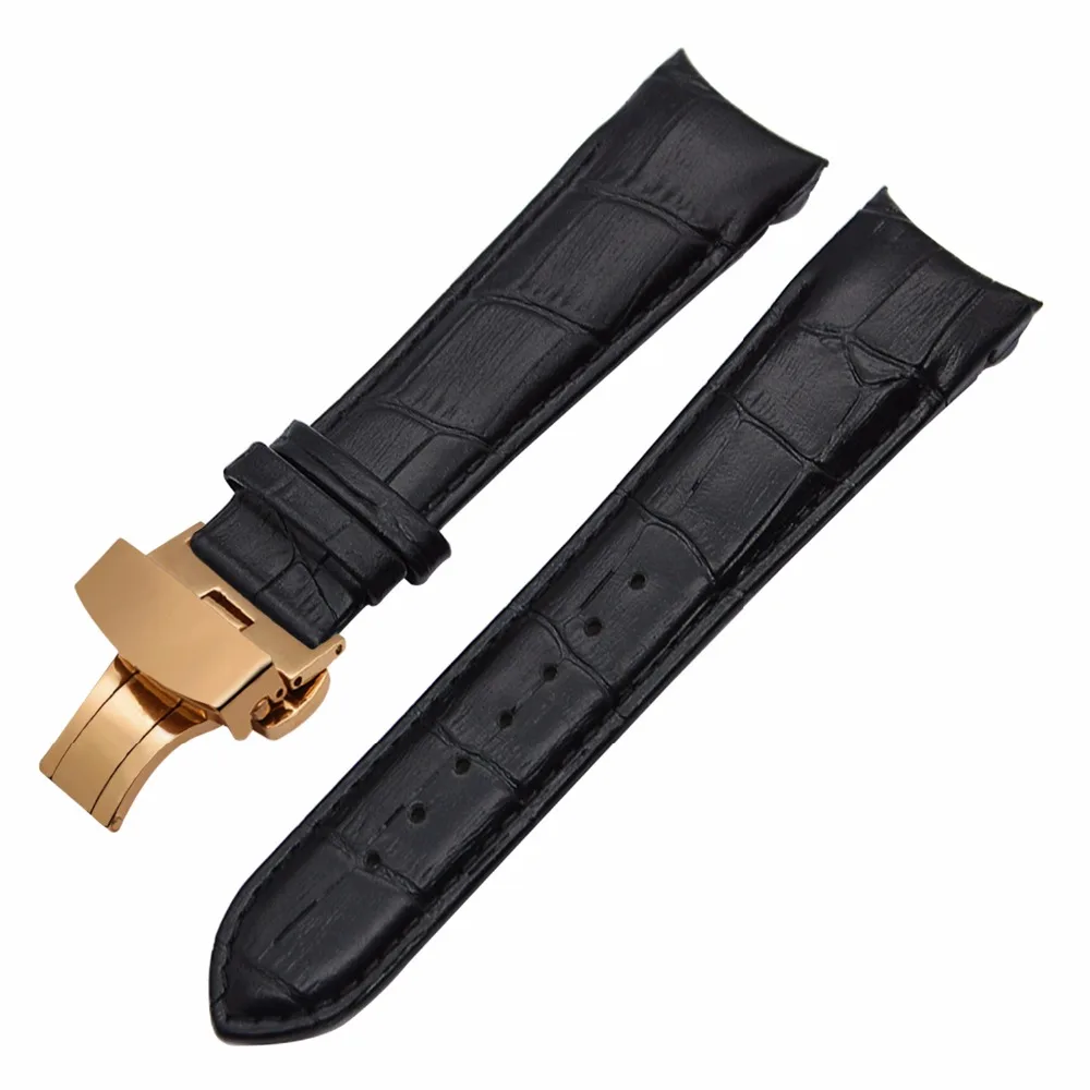 Итальянский ремешок из натуральной кожи для наручных часов Tissot Couturier T035 стальной